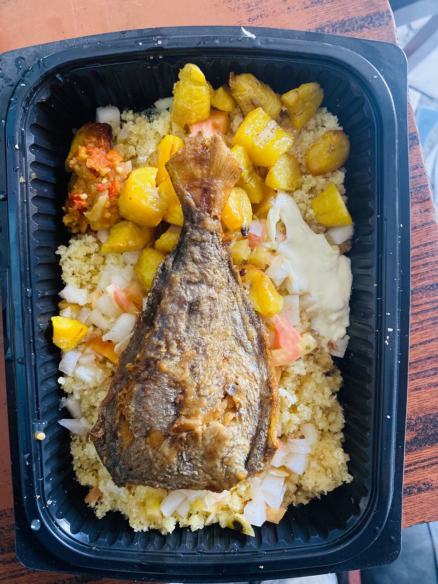 Attiéké Poisson banane_2