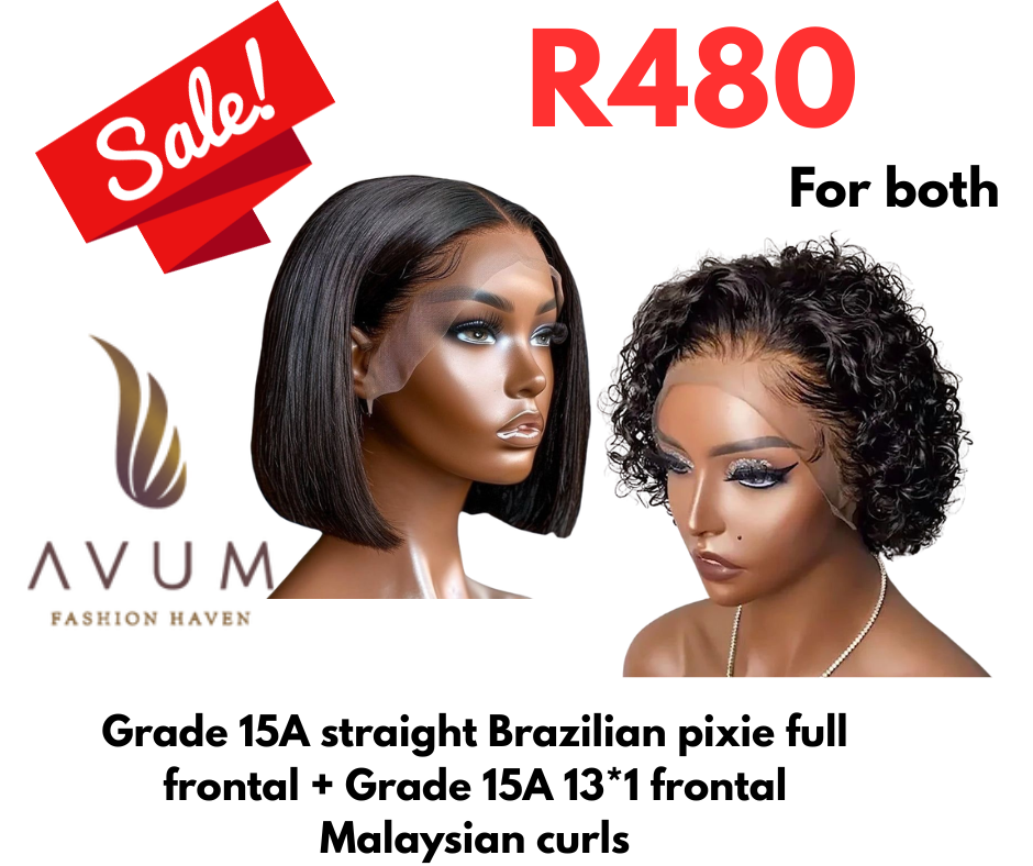 Frontal Malaysian pixie + frontal straight bob