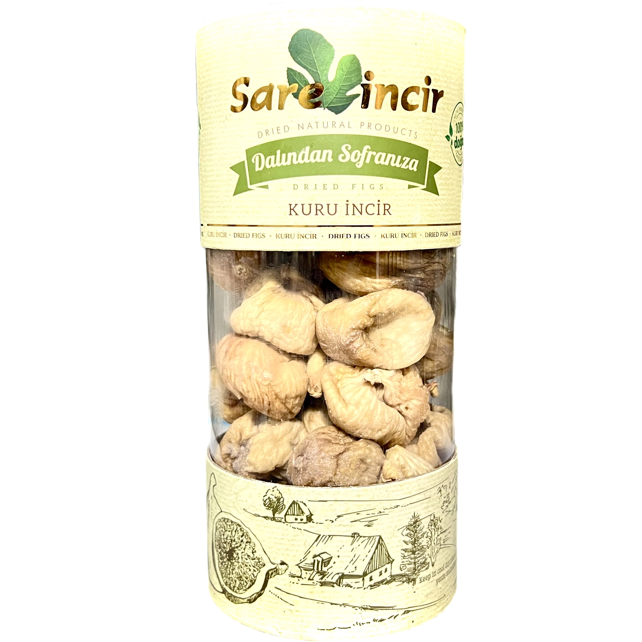 Turkish puffed dried figs cylinder box 800 g  تين مجفف تركي منفّخ علبه سيلندر ٨٠٠ غ_0