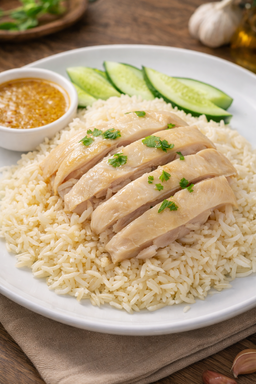 Hainanese Steamed Chicken Rice