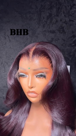 Rubis Muse | L'Icône du Raw Hair Burgundy 24"pouces 