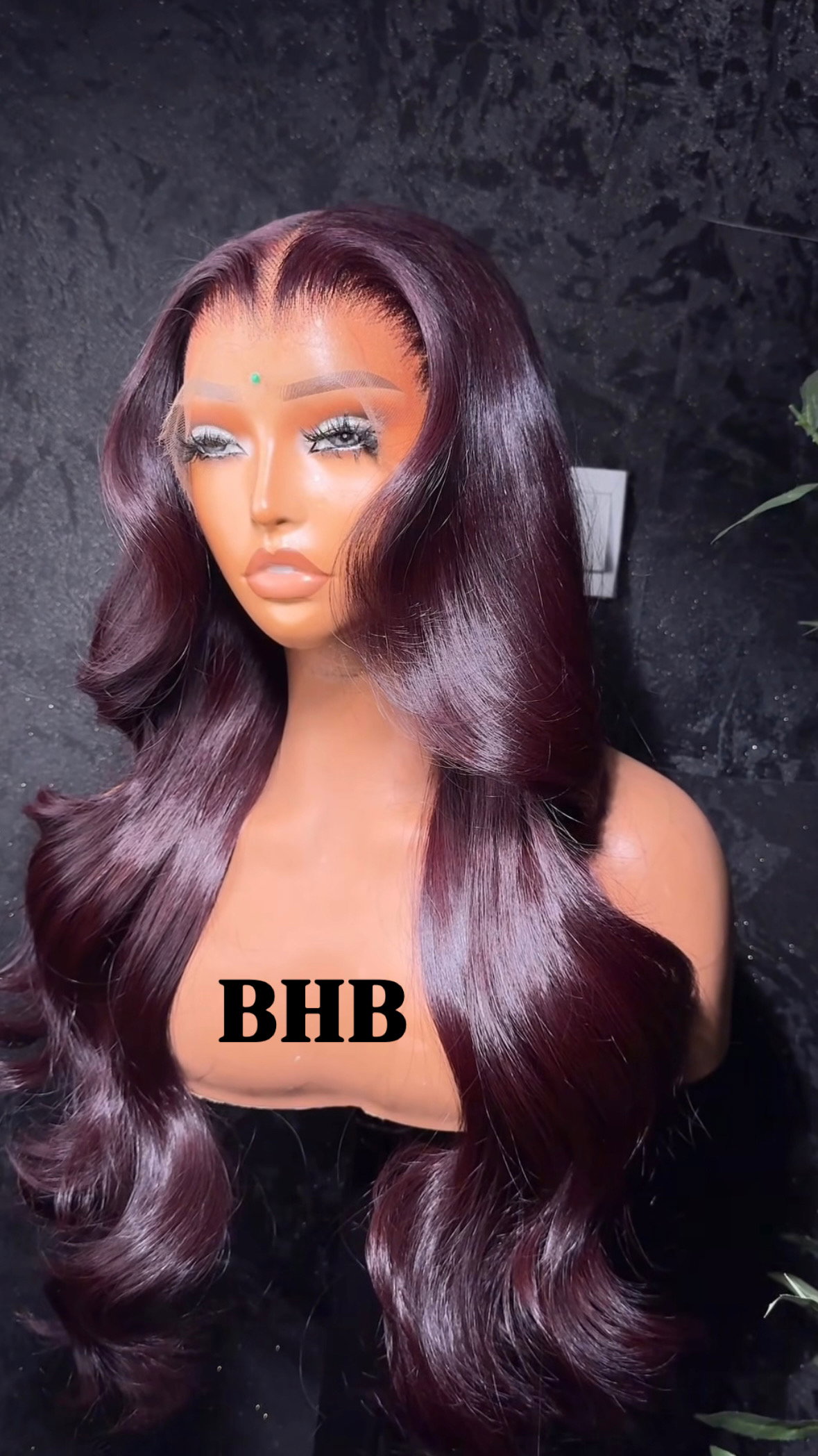 Rubis Muse | L'Icône du Raw Hair Burgundy 24"pouces _1