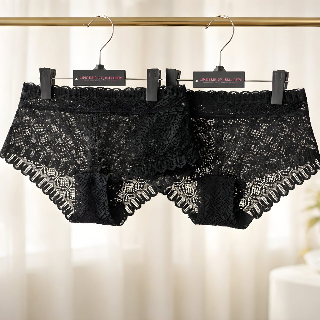 Black lace panty