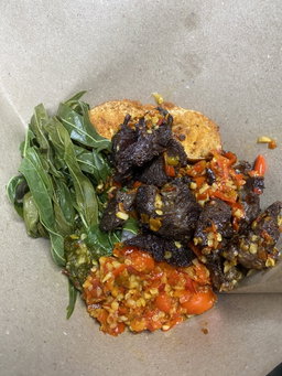 Nasi Padang Daging Dendeng Batokok