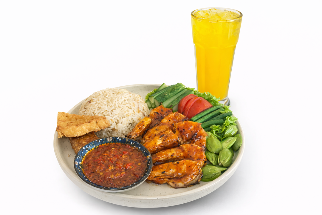 Promo Combo! Nasi Liwet Udang Bakar Madu + Drink
