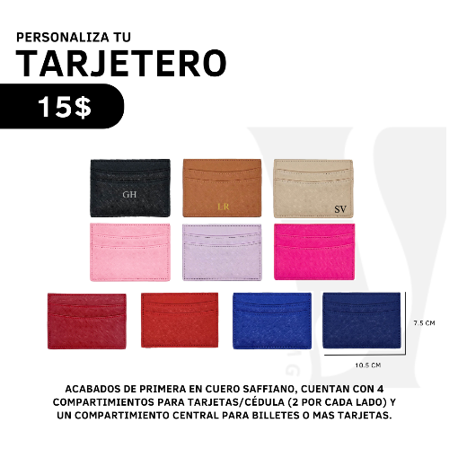 Tarjetero Saffiano