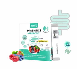 مكمل الباكتيريا النافعة + غذاء الباكتيريا للبطن البالوني وتحسين صحة القولون 
   MAYU | Probiotics + Prebiotics Suplement