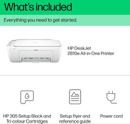 HP DeskJet 2810e All in One Printer I 'erfect for Home | Colour Wireless Print, Scan & Copy | 3 Months of free Instant Ink | Easy Setup & Reliable Wi-Fi White