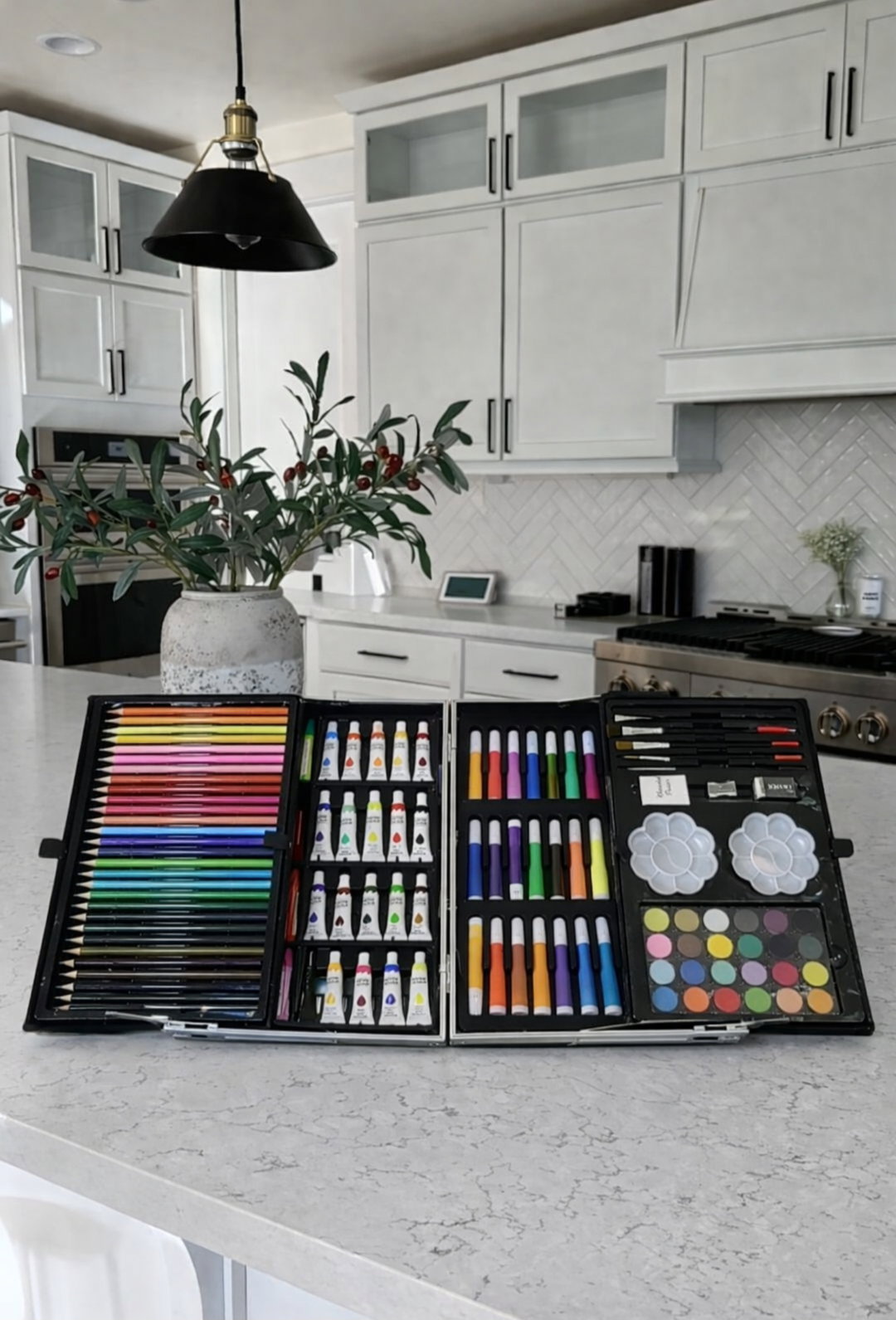 Children Art/coloring Set with markers, crayons, paint etc
