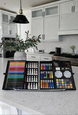 Children Art/coloring Set with markers, crayons, paint etc
