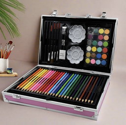 Children Art/coloring Set with markers, crayons, paint etc