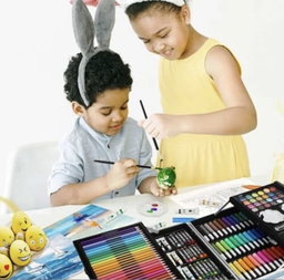 Children Art/coloring Set with markers, crayons, paint etc