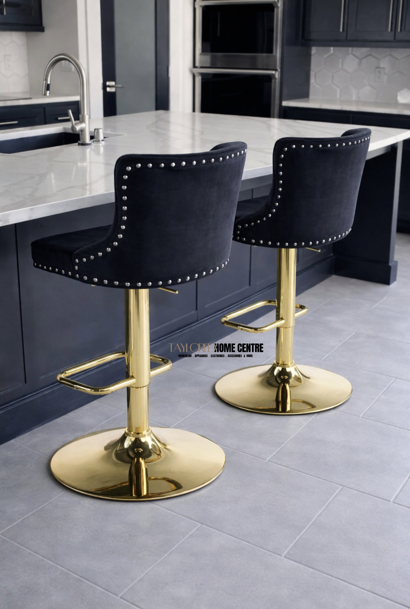 Velvet  Suede Bar Stools _10