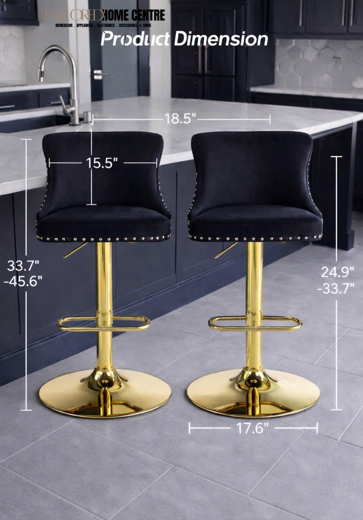 Velvet  Suede Bar Stools _12