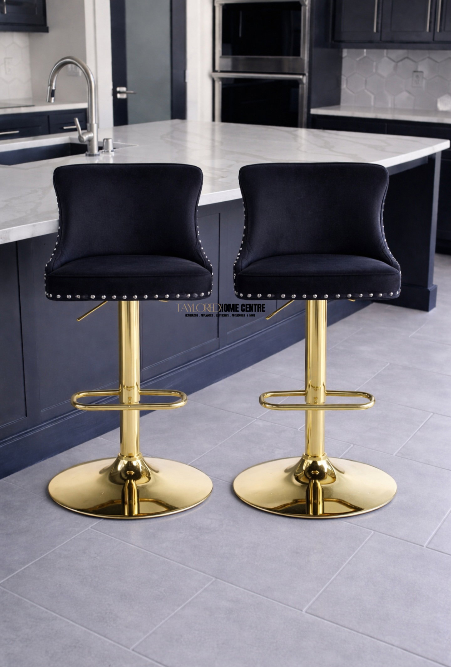 Velvet  Suede Bar Stools _11