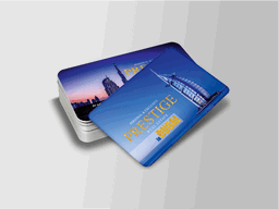 Business Card - Rounded Corner Gold Foil spot UV Velvet Lamination