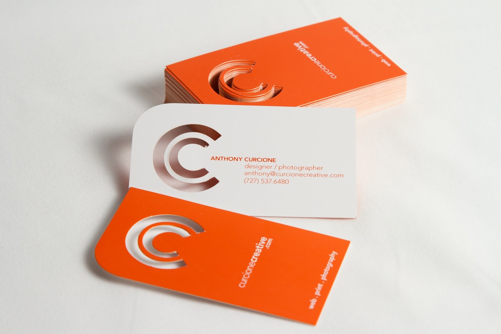 Business Card - Custom Die Cut Matt Lamination_0
