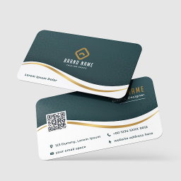 Business Card - Gold Foil Spot UV Matt Lamination