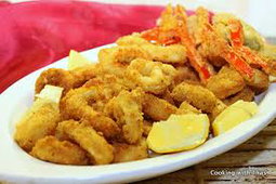 Crisp Fried Pickled Calamari Strips 