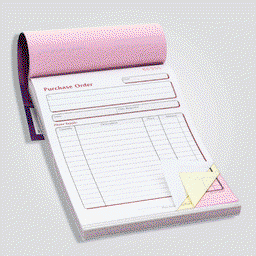 NCR Receipts Pads (1 ply, single color)