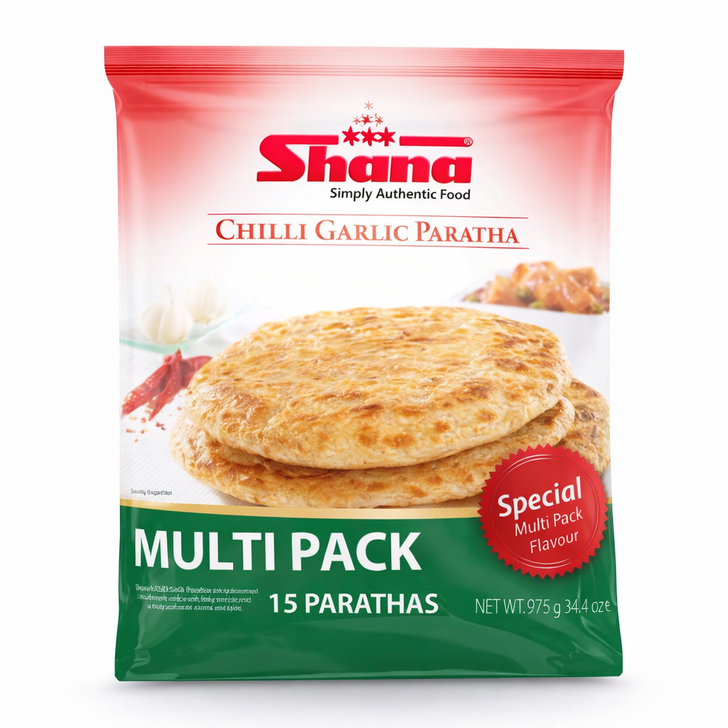 Shana Chilli & Garlic Paratha 1200g