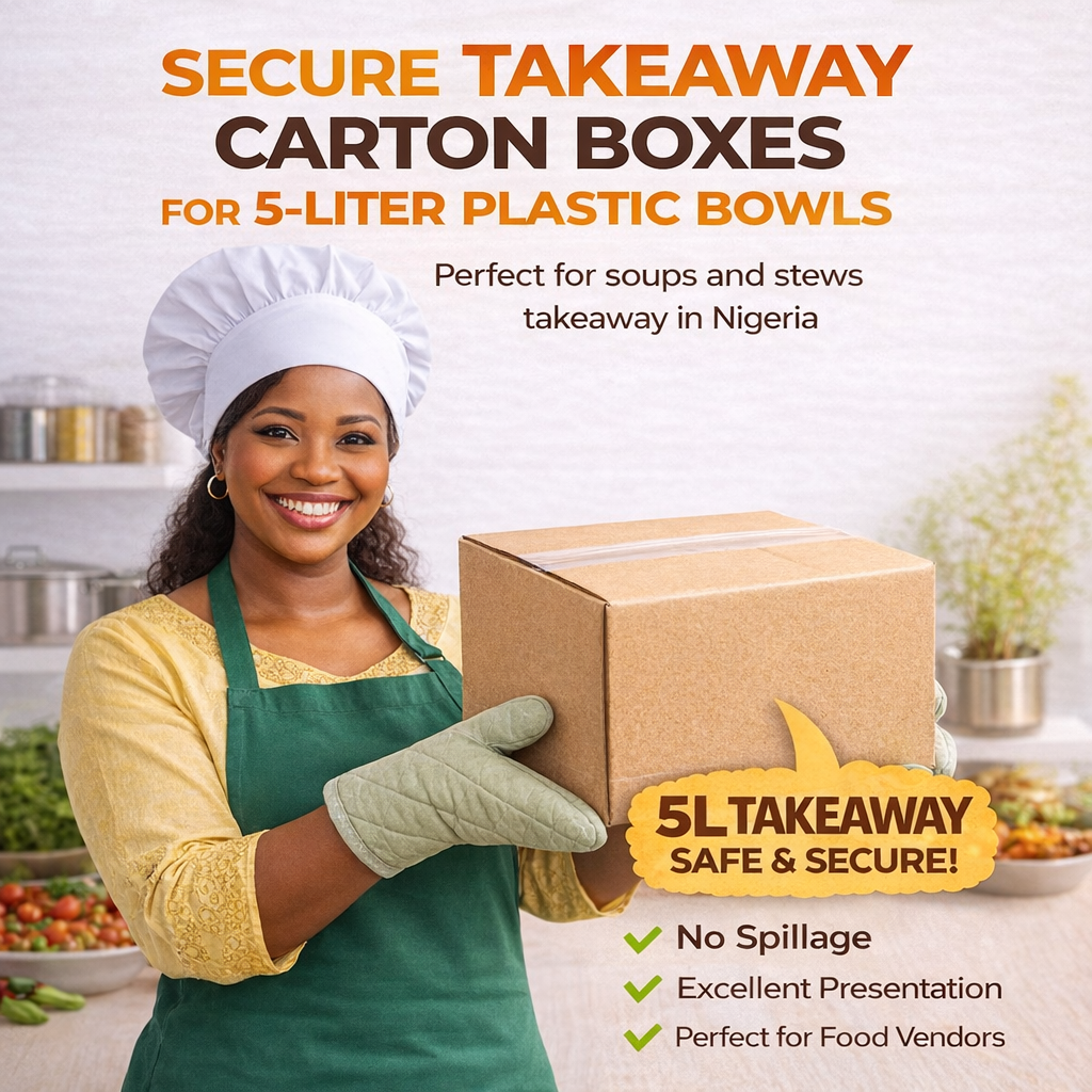 TAKEAWAY CARTONS - 8” x 9.5” x 8” ( 5 Liters round ) _2