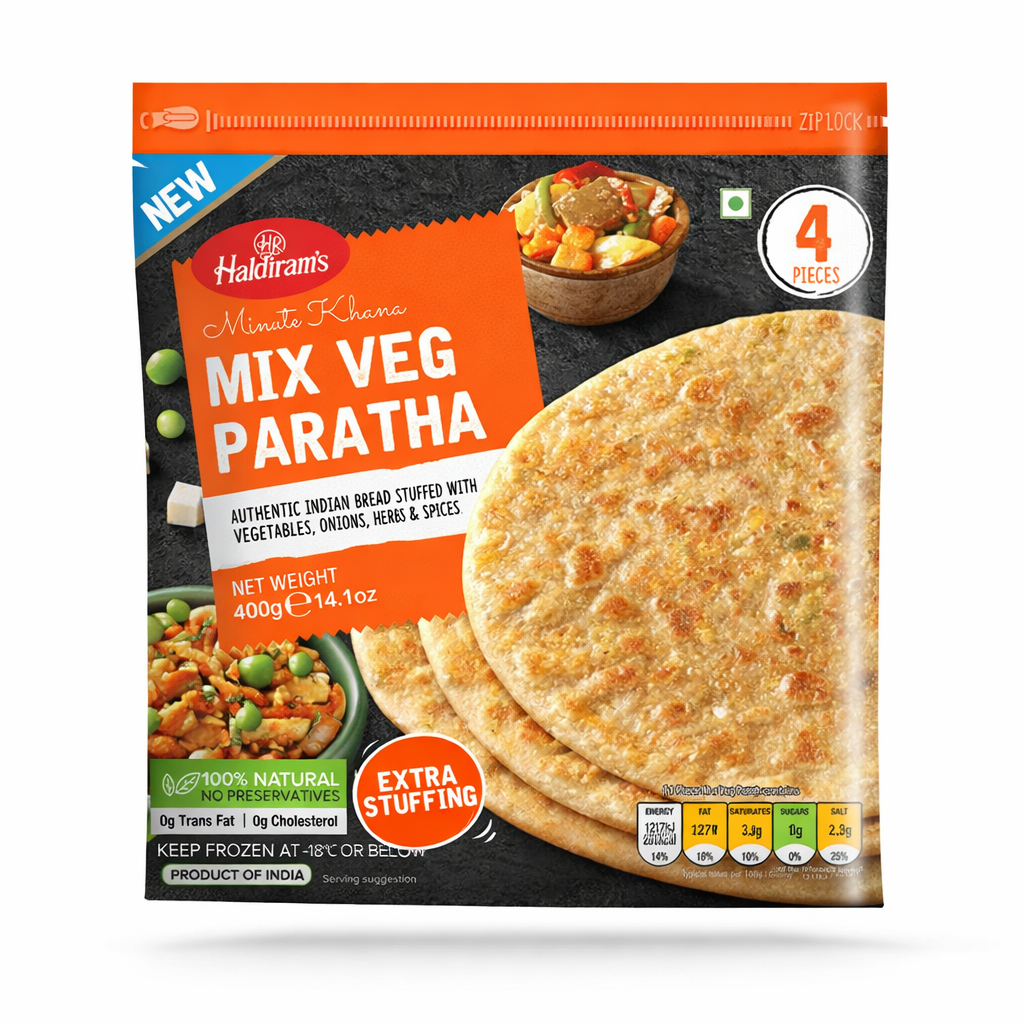Haldiram Mix Veg Paratha 400g_0