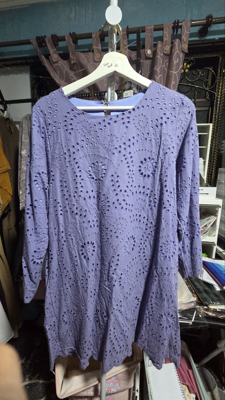 PL Denim Blue Eyelet Top, PTP 51_0