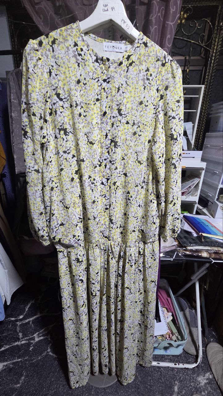 PL FEYONKA Yellow Dress, Size L, PTP 52_0
