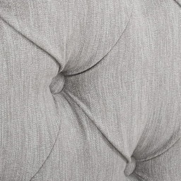  Jennifer Taylor Home  Marcella Upholstered Shelter Headboard Bed Set, King,Queen Sky Neutral Beige & Silver Grey Polyester