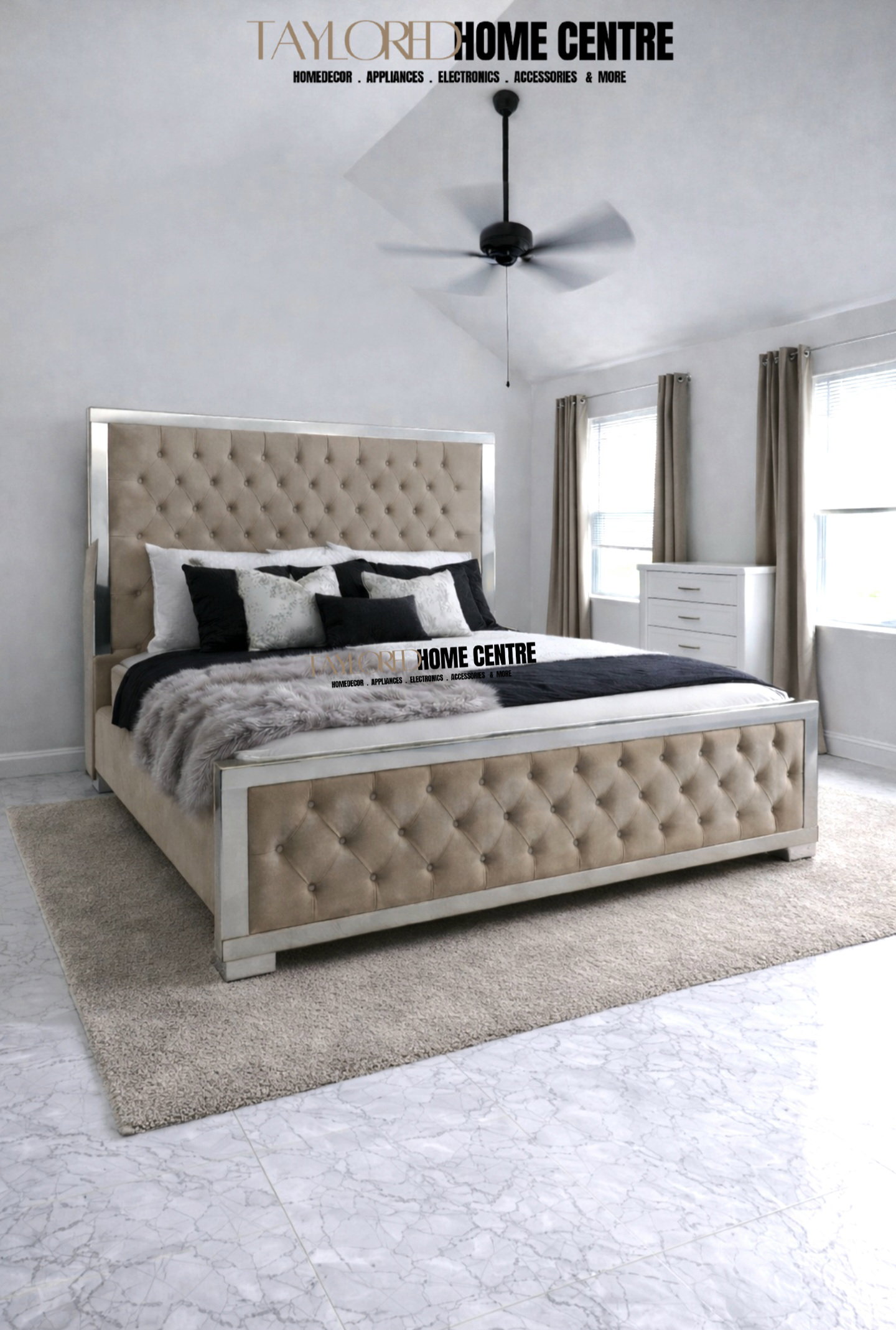Barret Vegan Leather Standard Bed Queen Size_10