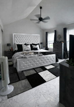 Barret Vegan Leather Standard Bed Queen Size