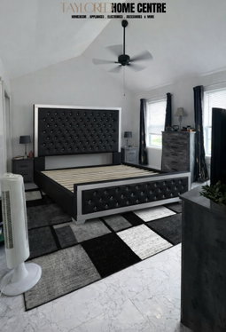 Barret Vegan Leather Standard Bed Queen Size