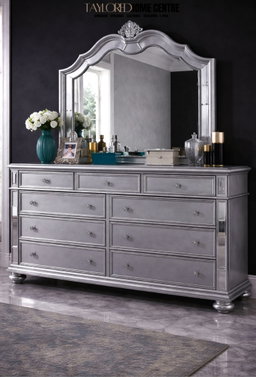 Furniture of America Viktoria Traditional Wood King & Queen Poster Bed in Black & Grey