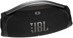 JBL Boombox 3 Portable Bluetooth Speaker, 3-Way Speaker, Metal Carry Handle with Silicone Grips, 1x Woofer, 2x Midrange & 2x Tweeters, Up to 24H of Playback, Pair Up to 2 Devices