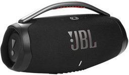 JBL Boombox 3 Portable Bluetooth Speaker, 3-Way Speaker, Metal Carry Handle with Silicone Grips, 1x Woofer, 2x Midrange & 2x Tweeters, Up to 24H of Playback, Pair Up to 2 Devices
