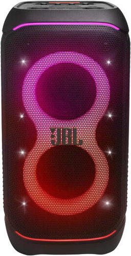 JBL PartyBox Stage 320 Portable Bluetooth Speaker, With Wheels, 5.4 Bluetooth, 240W, Splash Proof, Multi Speaker Connection, Dual Mic & Guitar Inputs, 18 Hours Max Playing Time