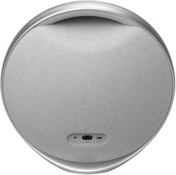 Harman Kardon Onyx Studio 9 Portable Speaker, 50W RMS Output Power, 1x 120mm Woofer, 3x 20mm Tweeter, Bluetooth 5.3 Connectivity, Type-C Port, Gray 
