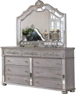 Furniture of America Viktoria Traditional Wood King & Queen Poster Bed in Black & Grey