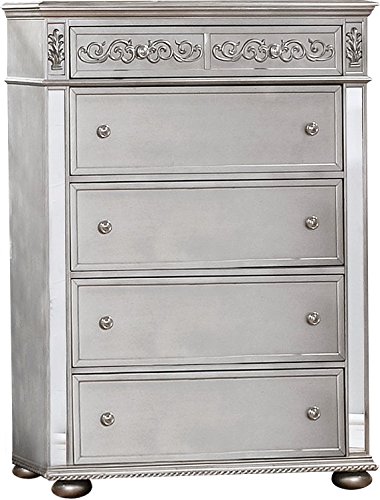 Furniture of America Viktoria Traditional Wood King & Queen Poster Bed in Black & Grey_11