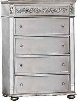 Furniture of America Viktoria Traditional Wood King & Queen Poster Bed in Black & Grey