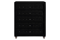 Deanna Diamond Upholstered Eastern Wingback Bed 