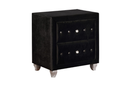 Deanna Diamond Upholstered Eastern Wingback Bed 