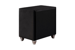 Deanna Diamond Upholstered Eastern Wingback Bed 