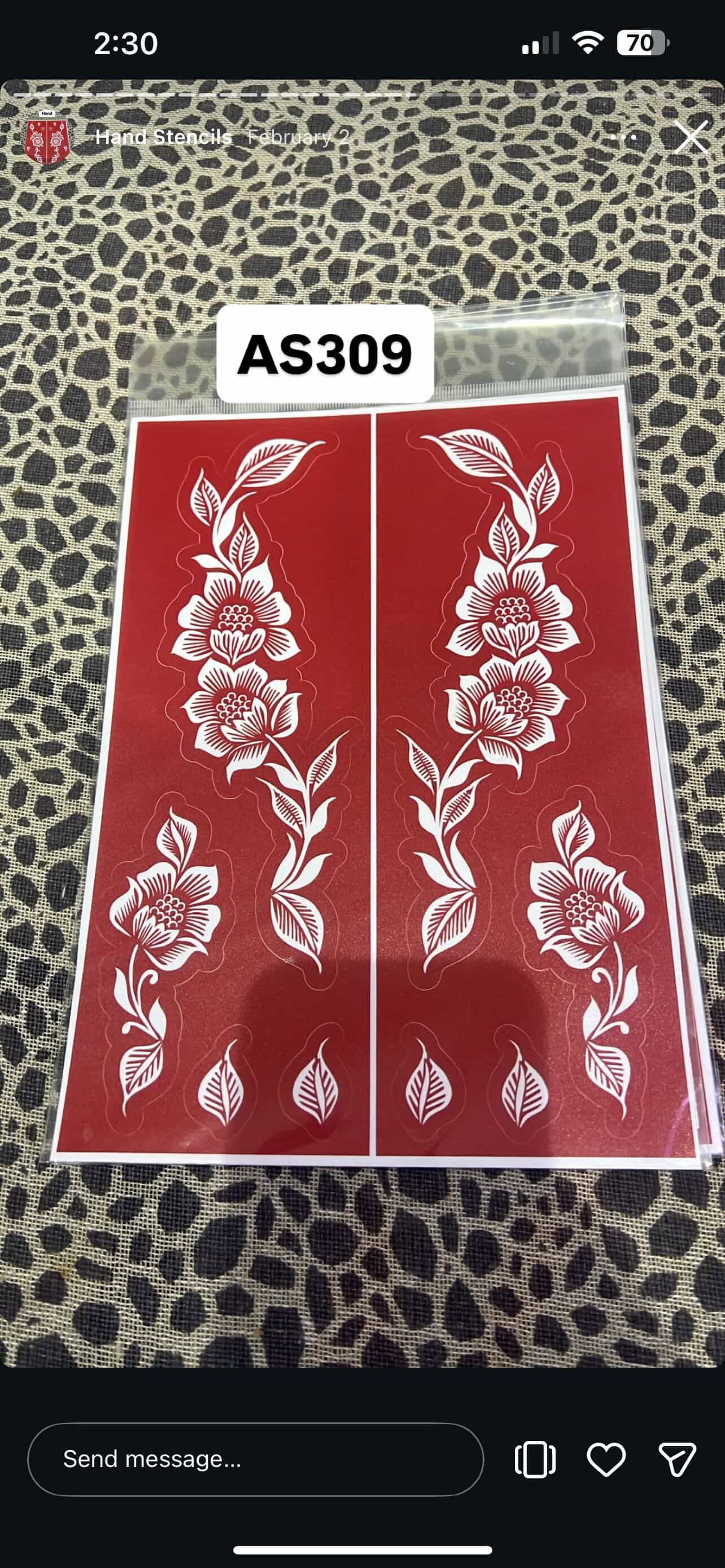 Henna Stencils high quality _2
