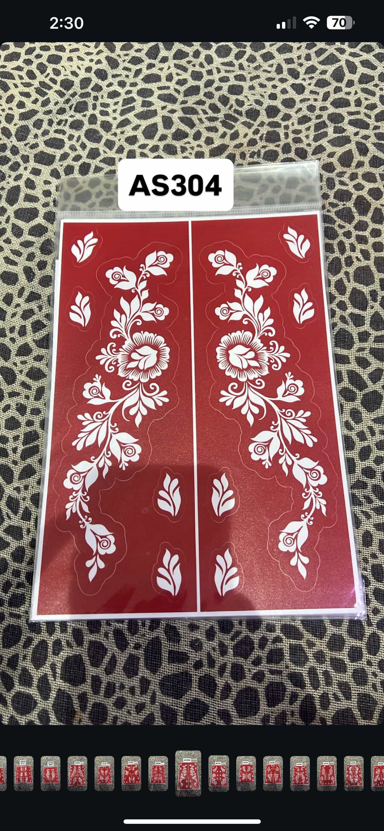 Henna Stencils high quality _1