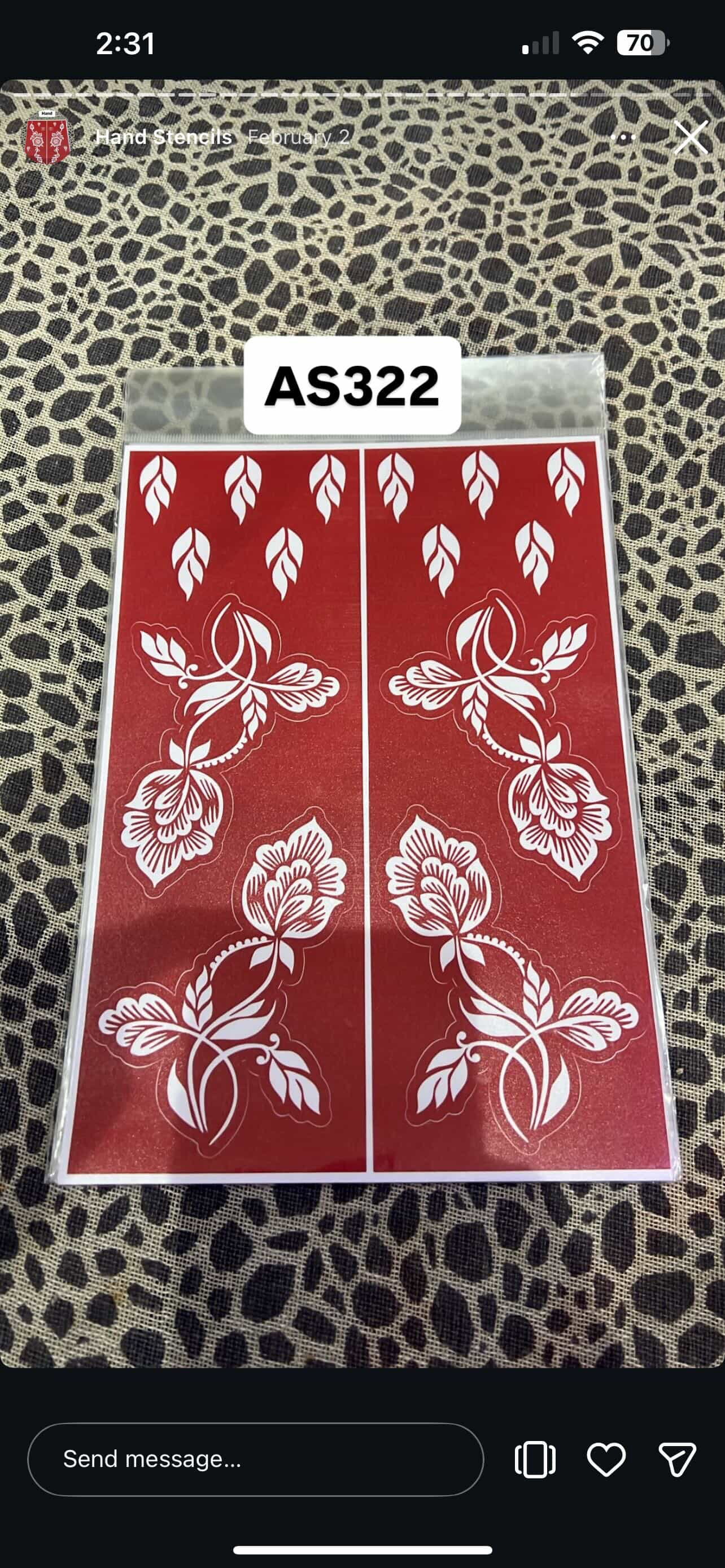 Henna Stencils high quality _0