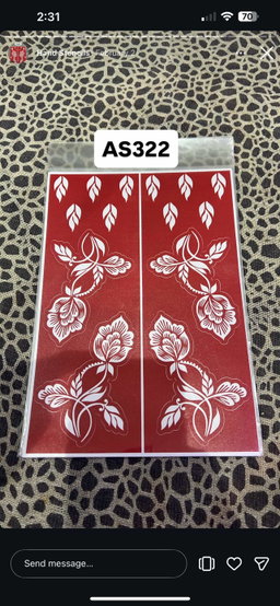 Henna Stencils high quality 