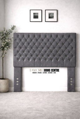 Upposted Headboard Size KING & QUEEN (Available In Black, White, Grey & Brown