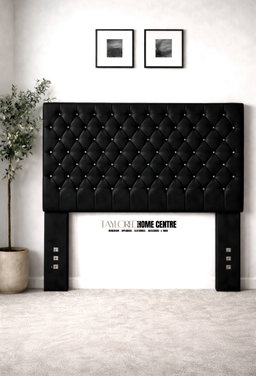 Upposted Headboard Size KING & QUEEN (Available In Black, White, Grey & Brown